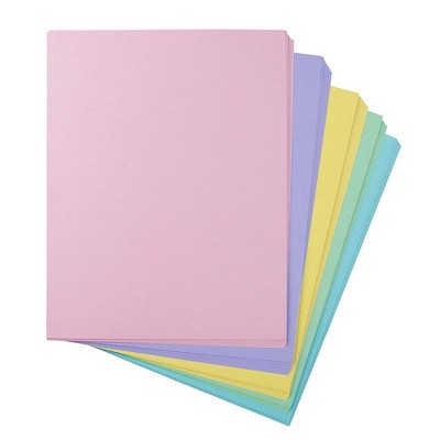 50-Sheet Colored Cardstock, 200 GSM Papers for Brochure, Craft, Laser Printers Friendly, 8.5" x 11"