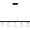Livex Lighting Cityview 5 - Light Chandelier in  Black/Brushed Nickel - 4 of 4