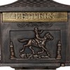Dexmalle Cast Aluminum Mail Box,Postal Box , Mailbox Color Bronze - 4 of 4