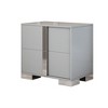 Elegant Nightstand With Metal Handle, Mirrored Bedside Table With 2 Drawers, Bedside Cupboard, Sofa Couch Side Table For Bedroom - 4 of 4