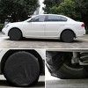 Unique Bargains 4pcs Tire Covers Aluminum Film Tire Protector for Car RV Trailer Wheel - 2 of 4