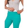 Rekucci Women's Pull-On Mid-Rise Straight-Leg Capri Pants with Tummy Control and Hidden Pocket - 4 of 4