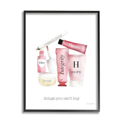 Stupell Industries Inspirational Words Fashion Cosmetics Framed Giclee