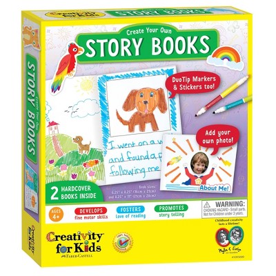 2ct Create Your Own Story Books with DuoTip Markers & Stickers - Creativity for Kids