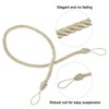 Unique Bargains Braided Decorative with Screw Hooks & Bolts Curtain Holdback Cord 6 Pcs - 4 of 4