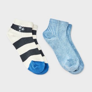 Girls' 2pk Ribbed Crew Socks - Cat & Jack™ : Target