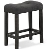 NicBex Dining Chairs Set of 2 Upholstered Chair Backless Saddle Seat Counter Stools, Fabric Accent for Kitchen, Bedroom - 3 of 4