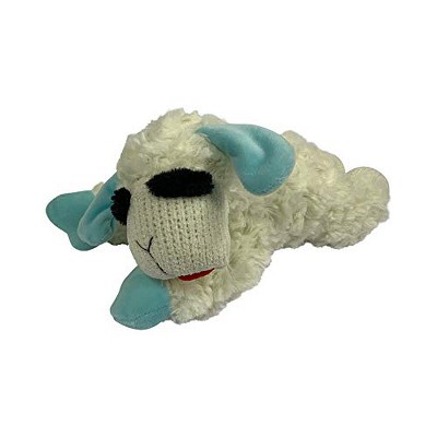 Multipet ternational Plush Blue Puppy Lamb Chop Toy Medium