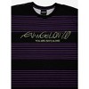 Evangelion You Are (Not) Alone Crew Neck Short Sleeve Striped T-shirt - 2 of 4