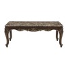 51" Marble Top Traditional Cocktail Table with Cabriole Legs and Decorative Apron, Elegant Accent for Living Room or Lounge - 2 of 4