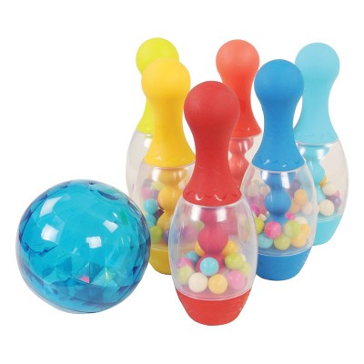Little Tikes Bowling Set, 10 Clear Pins, 2 Bowling Balls Of