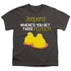 Easter Jeepers Where'd You Get Those Peepers Kids T-Shirt For Youth Charcoal - 2 of 4