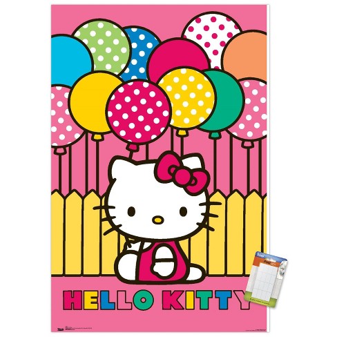 Trends International Hello Kitty - Balloon Unframed Wall Poster Prints ...