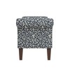 HL Home Furnishings,Rolled Arm Storage Ottoman - 3 of 4