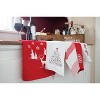 Tan Jackhuahua Christmas Tree White Kitchen Towel Set of 2 19 in x