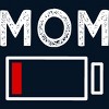 Men's Design By Humans Mom Low Battery Alert By shirtpublic T-Shirt - 2 of 2