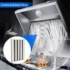 Acekool Commercial Range Hood Filters 19.5W x 15.5H Inch, Stainless Steel 5-Baffle Hood Filter with Handles, for Kitchen Exhaust, Pack of 6 - 4 of 4