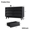 GDFStudio Peg Wood Bevel Design Drawer Dresser - 4 of 4