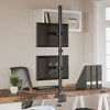Aghana Digitals Black Steel Dual Monitor Stand with VESA 75/100mm, Height/Tilt/Swivel Adjustment, - 4 of 4