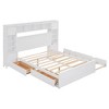PAGED Twin Size Platform Bed Modern Wooden Bed Frame with Trundle and Headboard for Bedroom - 3 of 4