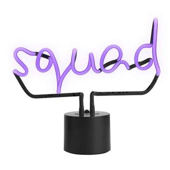 Amped & Co Large Squad Neon Desk Light, Purple
