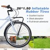 YONWAY 26 Inch Cruiser Bike, 7 Speeds Vintage Style City Bike, with Front and Rear Cargo Rack ＆ Steel Frame, V-Brake for Women and Men - 4 of 4