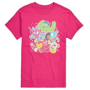 Men's - Marvel - Avengers Easter Stickers Short Sleeve Graphic T-Shirt - 1 of 3
