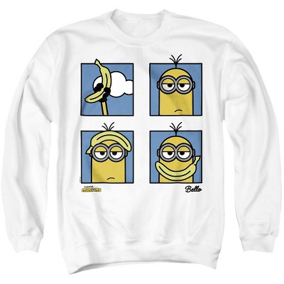 Minions 4 Box Kevin Bananas Adult Crewneck Sweatshirt