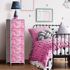 Sorbus Narrow 5 Drawers Nightstand with Steel Frame, Wood Top, Easy Pull Fabric Bins for Home, Bedroom, Office & Dorm - 2 of 4