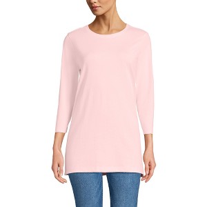 Lands' End Women's 3/4 Sleeve Cotton Supima Tunic - 1 of 3