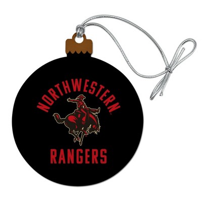 Northwestern Oklahoma State Rangers Wood Christmas Tree Holiday Ornament