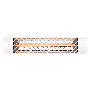 Eurofase Heating - 2000 Watt Single Element 39 Inch Electric Patio Heater-480 Voltage-White Finish-Chevron Decorative Fascia - 1 of 1