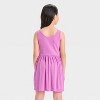 Girls' Rib Tank Dress - Cat & Jack™ Hot Pink - 2 of 3