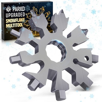 HANPURE Snowflake Multi-Survival Tool 20-in-1 Function Portable Camping Tool,  Stocking Stuffer - Christmas Gift For Men, Dad, Husband, Teens