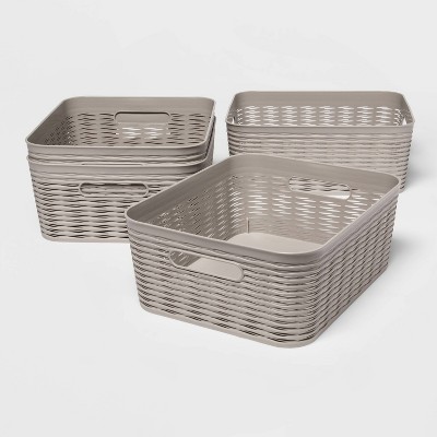 Set of 4 Medium Storage Baskets Gray - Room Essentials™
