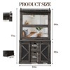 Coucheta Coat Rack, Hall Tree with Shoe Storage Bench, Entryway Bench with Shoe Storage, 3-in-1, Steel Frame, for Entryway - 3 of 4