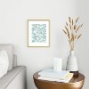 Heather Dutton Flowing Leaves Seafoam Metal Framed Art Print - Deny Desings - 2 of 3