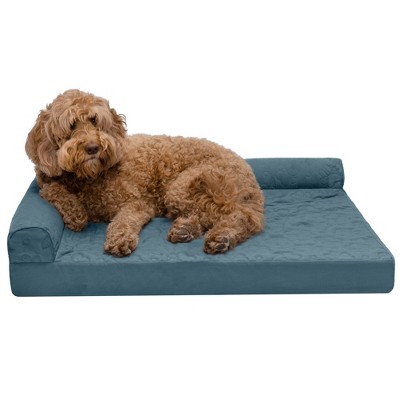 FurHaven Paw-Quilted Orthopedic Deluxe L-Chaise Dog Bed