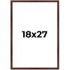 PosterPalooza | Classic Modern Brown Picture Frame - UV Acrylic, Foam Board Backing, Hanging Hardware - 2 of 4