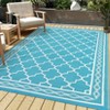 Outdoor Modern Erasable Carpet for Garden Backyard Portable Lightweight Plastic Straw Rug for Camping Stripe Plaid Picnic Mat - 3 of 4