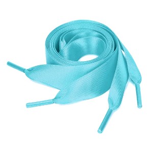 INSPIRE CHIC Women's Flat Ribbon Solid Color Sneakers Shoelaces 2 Pairs - 1 of 4