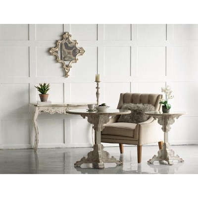 Farmhouse Artistic Scrollwork Mirror, Home Accent Wall Decor Mirror, Vertically And Horizontally Flexible Layout, For Living Room, Bedroom, Entryway