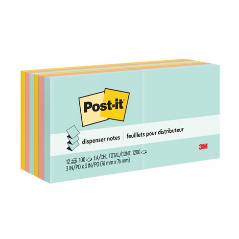 Post-it® Super Sticky Notes, 3 in x 3 in, Energy Boost Collection, 12  Pads/Pack plus 4 FREE pads