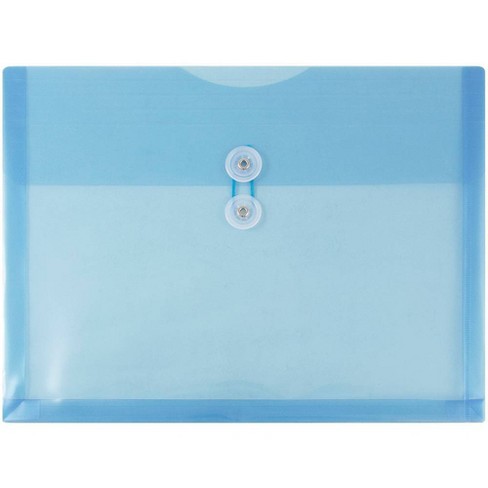 Plastic Envelopes with Snap Closure, 13 x 9-1/4