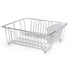 LunaLulinlk (2 pack) Small Wire Dish Rack - Chrome - 14.17" W x 12.64" L x 5.67" H - 2 of 4