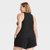 Women's Ribbed Tank and Shorts Pajama Set - Auden™ - 2 of 3