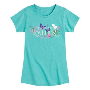 Girls' - Wicked - Glinda -Youth Girls Short Sleeve T-Shirt Fitted Short Sleeve Graphic T-Shirt - 1 of 4