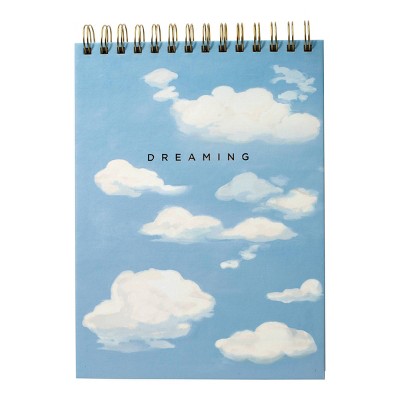 Fringe 60pg Sketch Book 10.5x7.25" Daydreaming: Spiral Bound Drawing Notebook, Hard Cover, Perforated Pages, All Ages