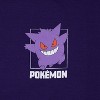 Seven Times Six Pokemon Hoodie Men's Gengar Grid Design Two-Sided Pullover Sweatshirt Purple - 2 of 4