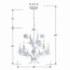 Crystorama Lighting Southport 5 - Light Chandelier in  Wet White - 2 of 4